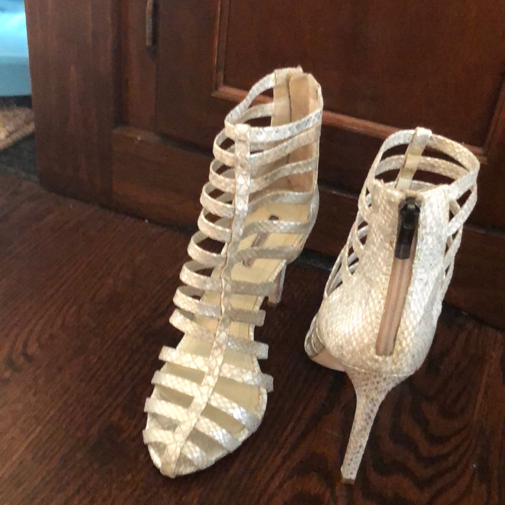 BCBG cages heels- never worn